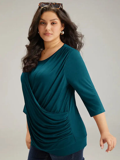 Supersoft Essentials Plain Crossover T-Shirt