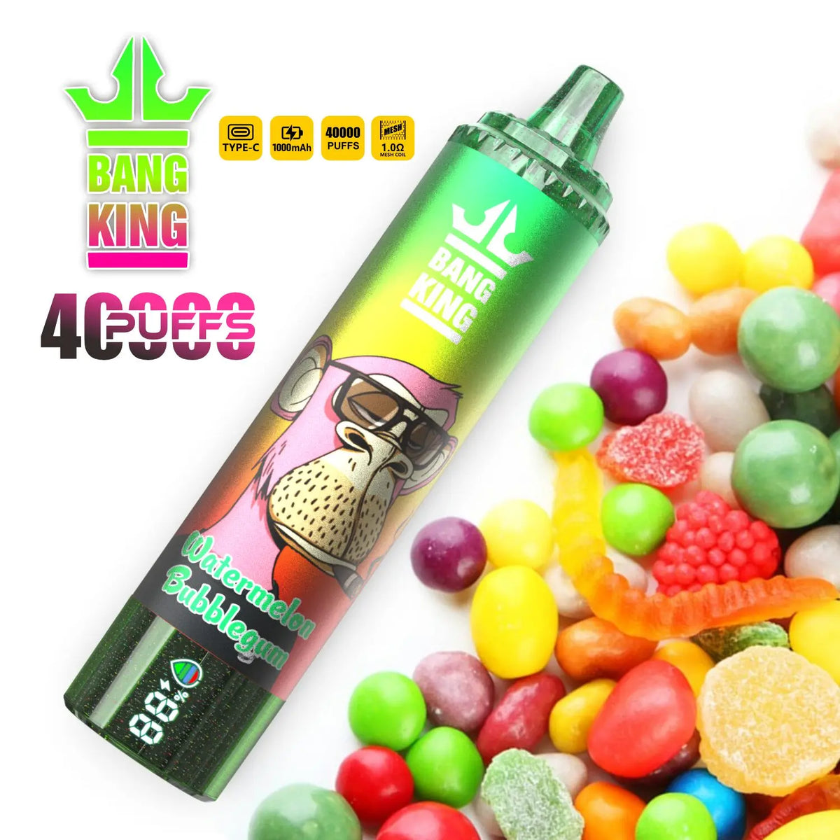 Bang King Tornado 40000 40K Puffs Original LED Display Edition Disposable Vape Pen