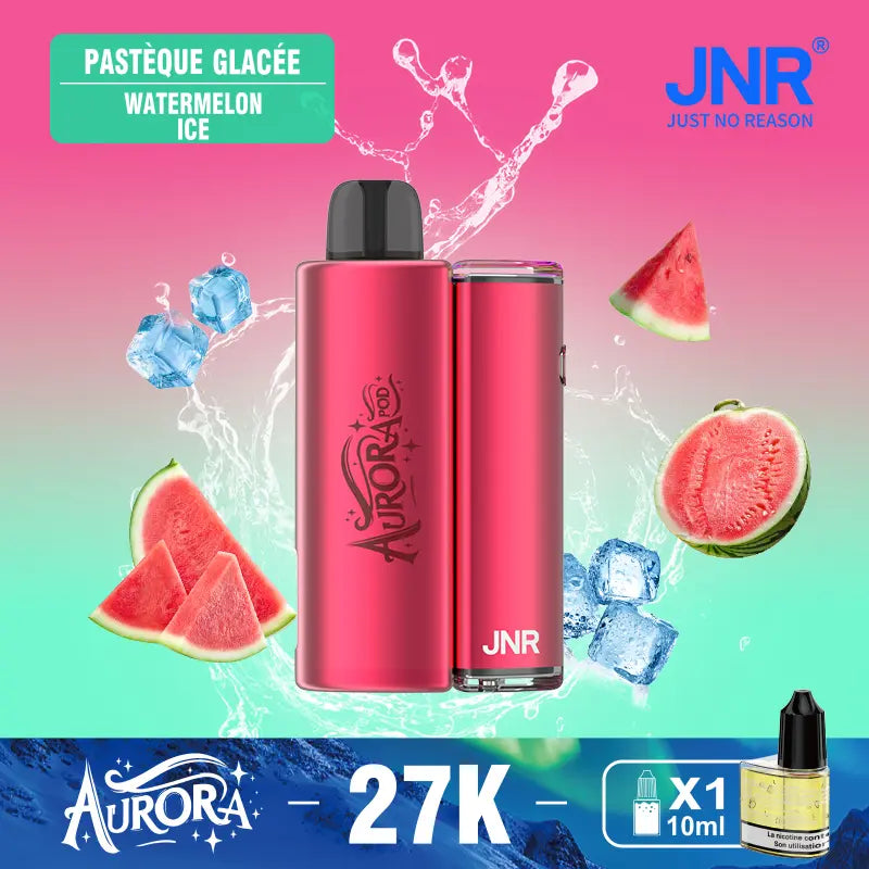 JNR Aurora 27K 27000 Puffs 2+10ml Replaceable Pod Kit Refillable Original Disposable Vape