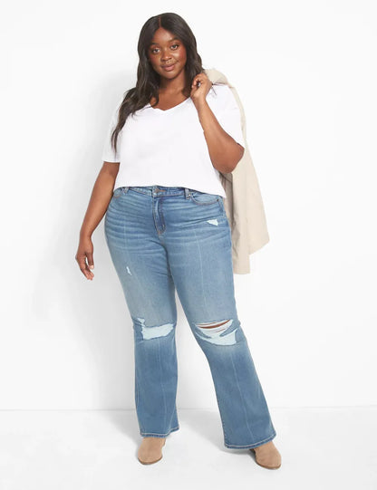Classic Perfect Sleeve V-Neck Tee
