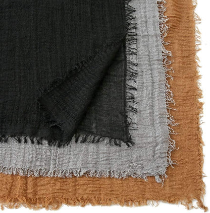 Soft Cotton Hemp Scarf Wrap Long Hijab Scarves for Women