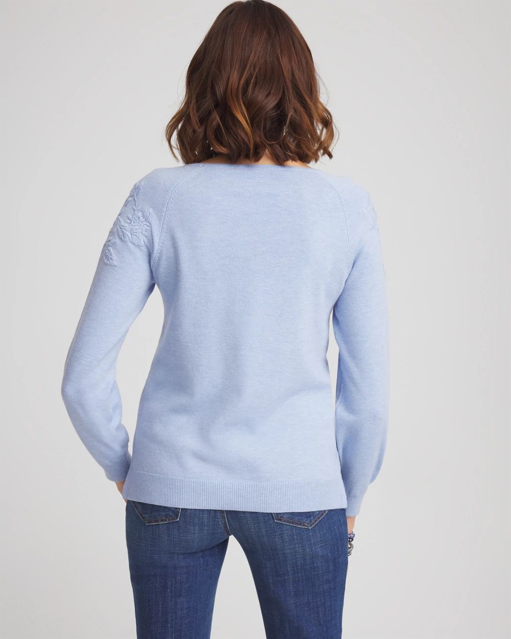 Embroidered Boatneck Sweater