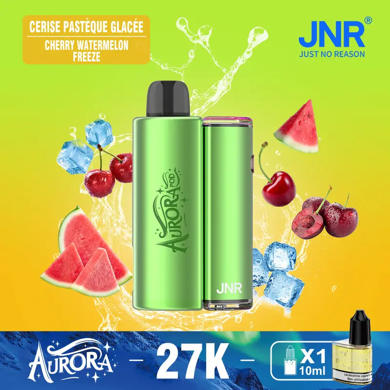 JNR Aurora 27K 27000 Puffs 2+10ml Replaceable Pod Kit Refillable Original Disposable Vape
