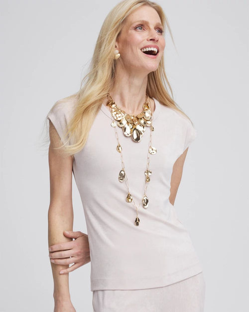 TravelersTM Cap-Sleeve Top