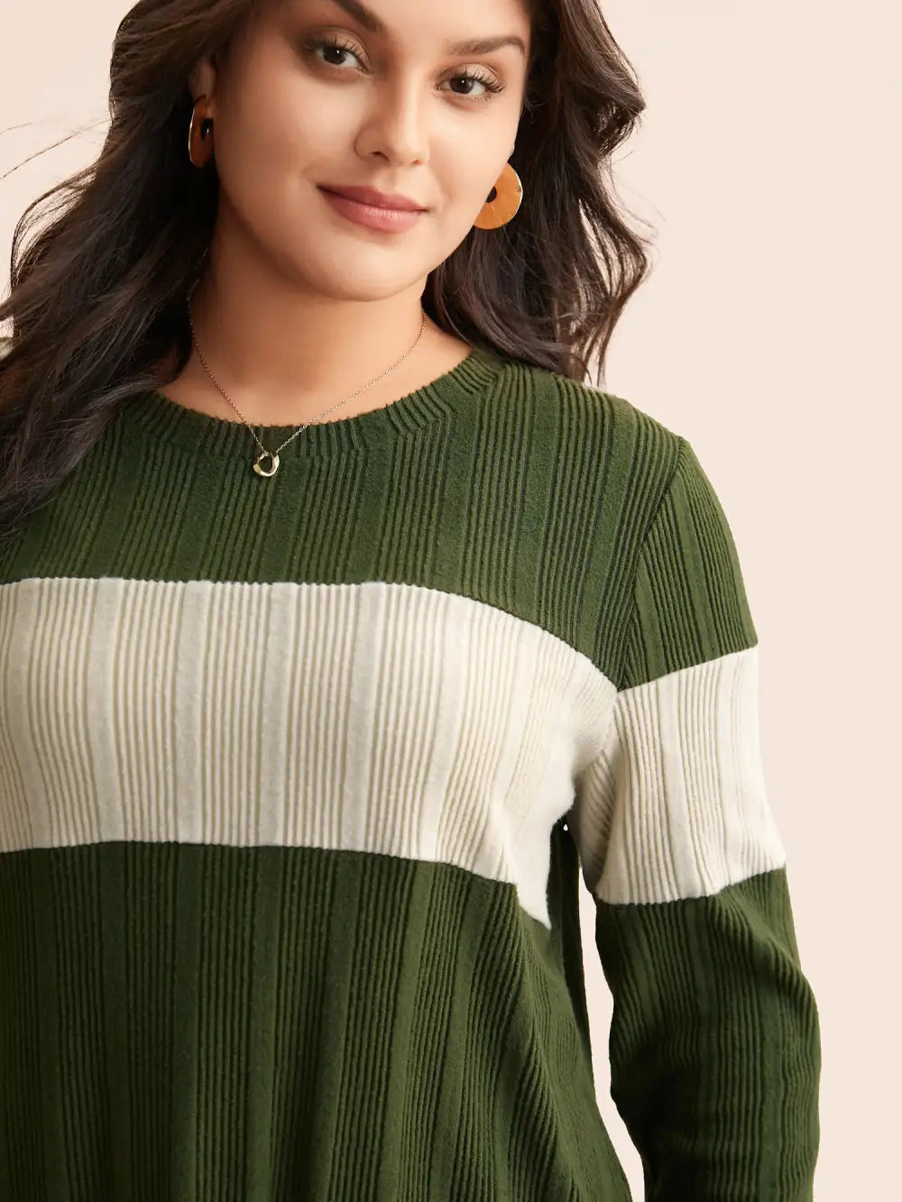 Contrast Patchwork Textured T-Shirt