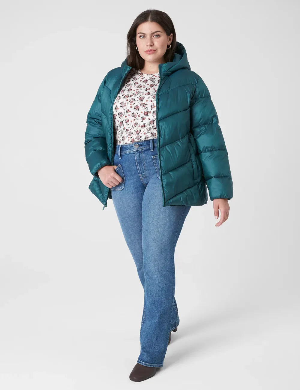 Puffer Coat With Hood