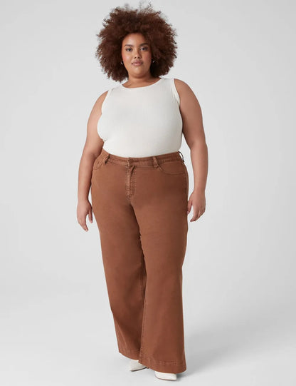 Signature Fit Wide Leg Color Jeans