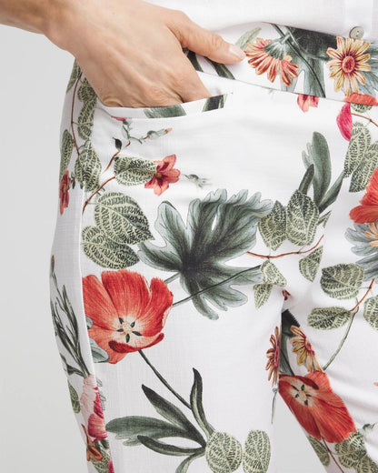 BrigitteTM Slub Cropped Pants
