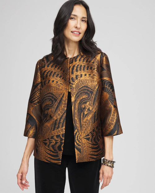 TravelersTM Collection Floral Jacquard Jacket