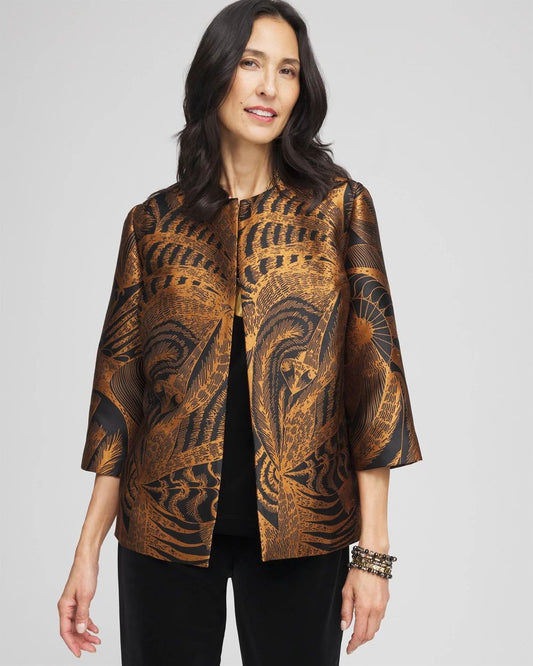 TravelersTM Collection Floral Jacquard Jacket