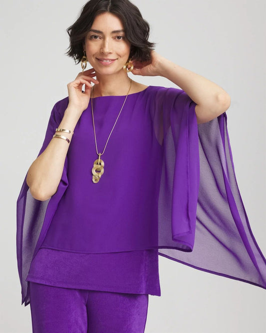TravelersTM Chiffon Layered Top
