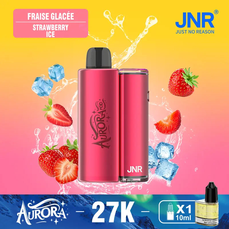 JNR Aurora 27K 27000 Puffs 2+10ml Replaceable Pod Kit Refillable Original Disposable Vape