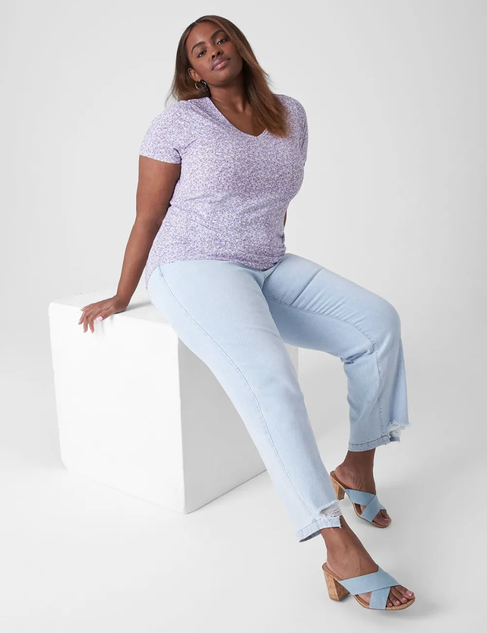 Modern Jersey Side-Ruched Tee