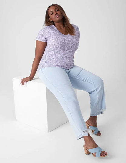 Modern Jersey Side-Ruched Tee
