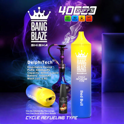 Bang Blaze 40k 40000 Puffs 2% 5% Nicotine Riginal Refillable Oil Vape