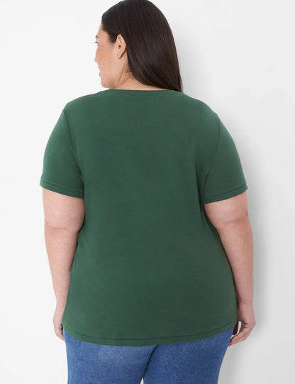 Crew-Neck Ribbed Layering Tee