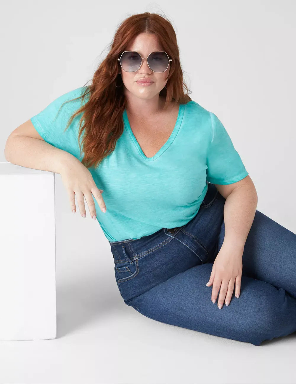 Modern Jersey Side-Ruched Tee
