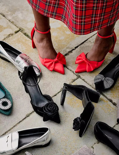 Dream Cloud Satin Bow Heel