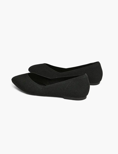 Dream Cloud Pointed Toe Knit Ballet Flat