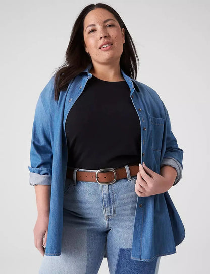 Reversible Rounded Buckle Belt