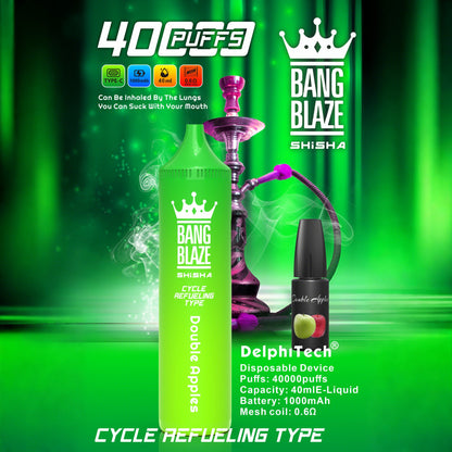 Bang Blaze 40k 40000 Puffs 2% 5% Nicotine Riginal Refillable Oil Vape