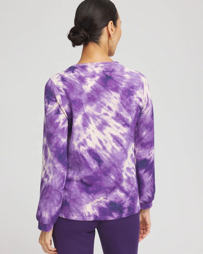 Zenergy® Scuba Tie Dye Long-sleeve Top
