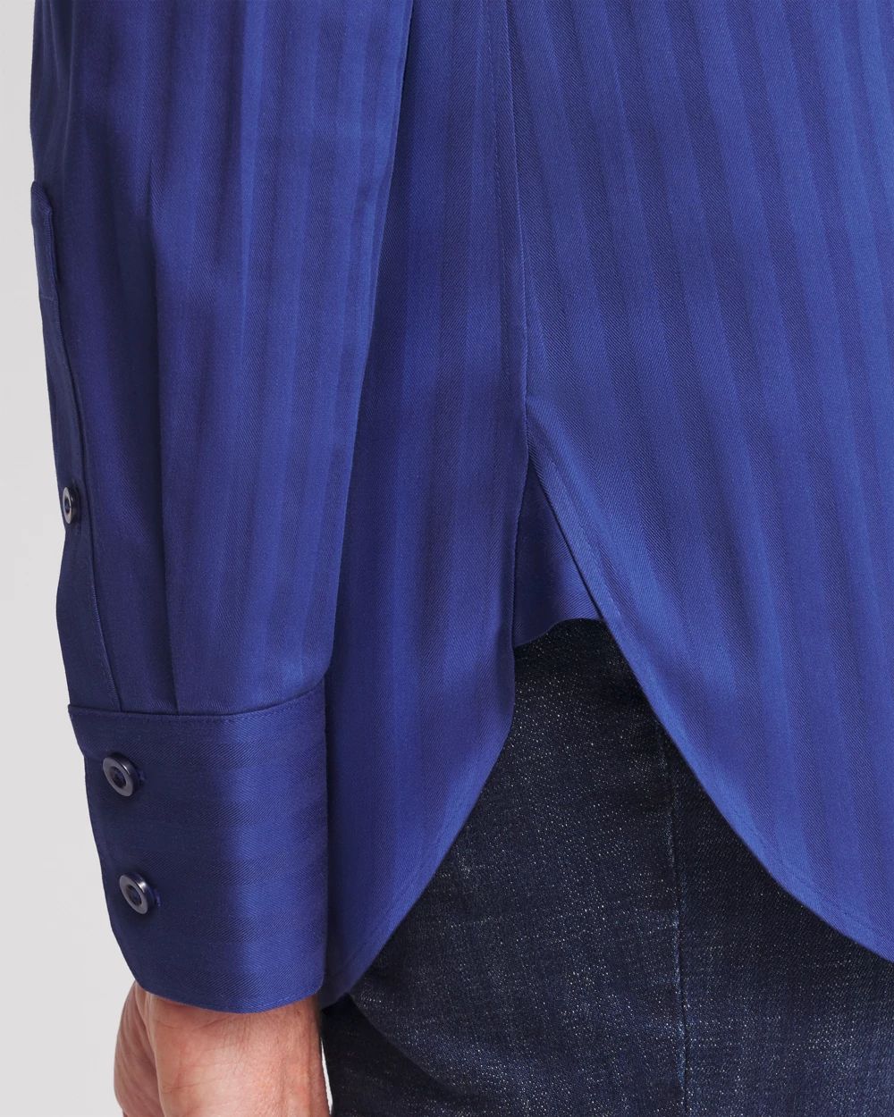 No IronTM Cool Stripe Jacquard Shirt