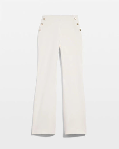 Juliet Ponte Button Detail Flare Pants
