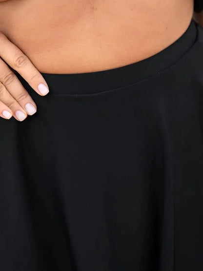 Solid Pocket Ruffles Swim Skirt
