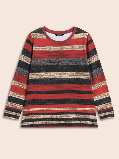 Holiday Colorful Striped Tee