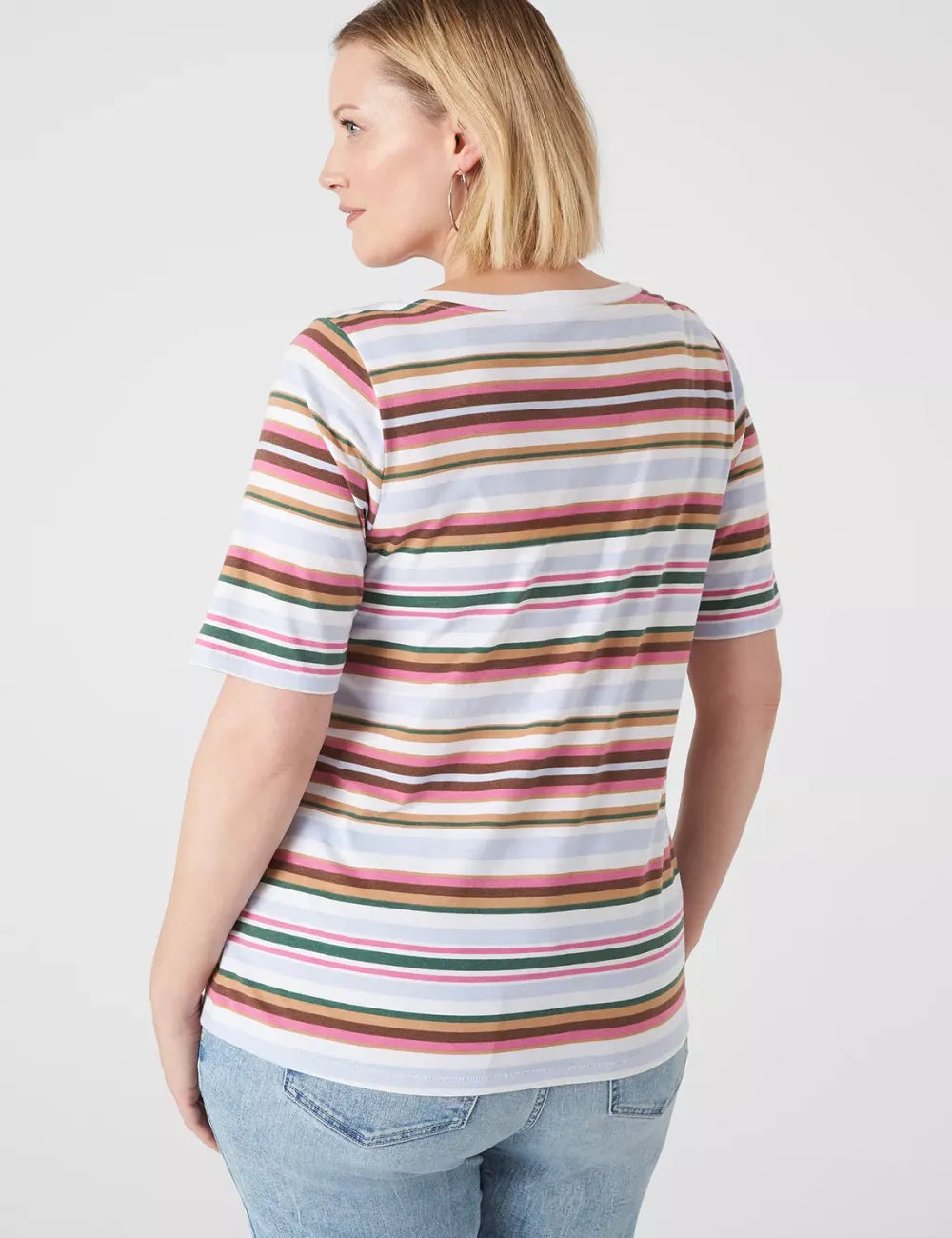 Modern Perfect Sleeve V-Neck Tee