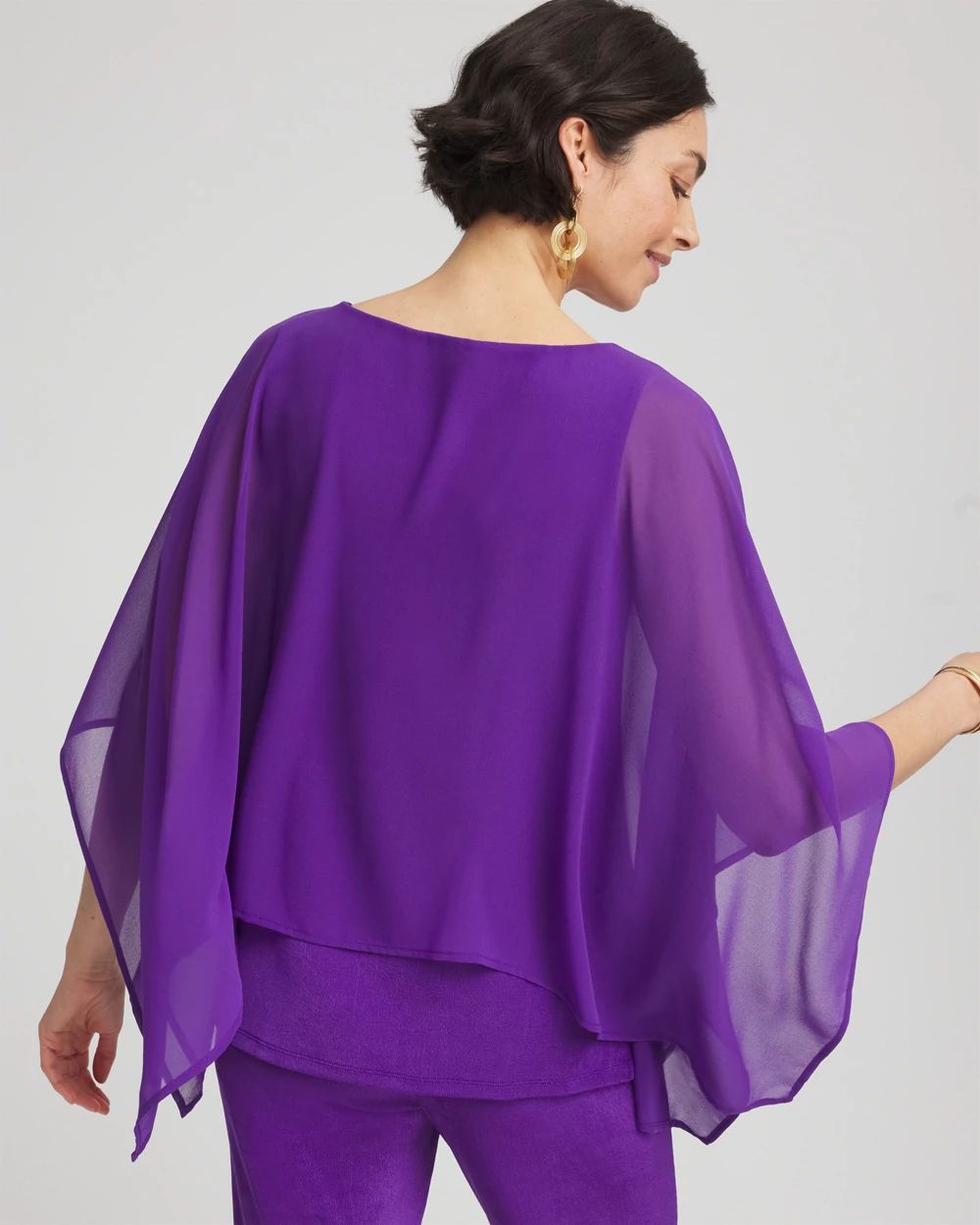 TravelersTM Chiffon Layered Top