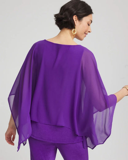 TravelersTM Chiffon Layered Top
