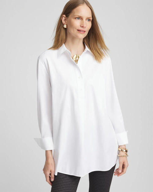 No IronTM Knit Mix Tunic