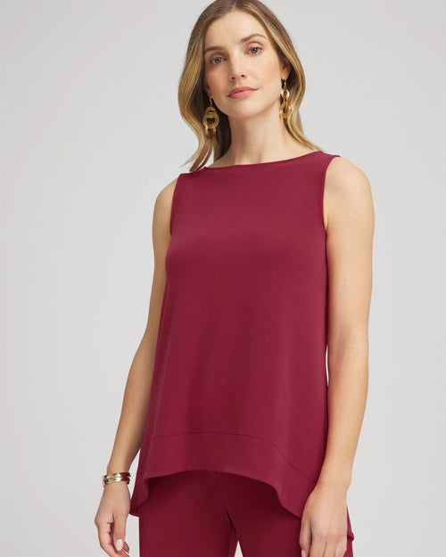 TravelersTM Knit High-Low Hem Top