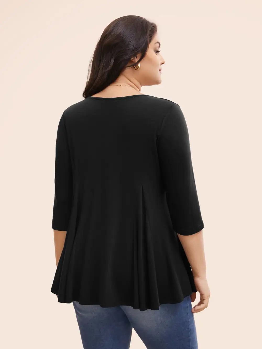 Supersoft Essentials Cross Straps Pleated T-Shirt