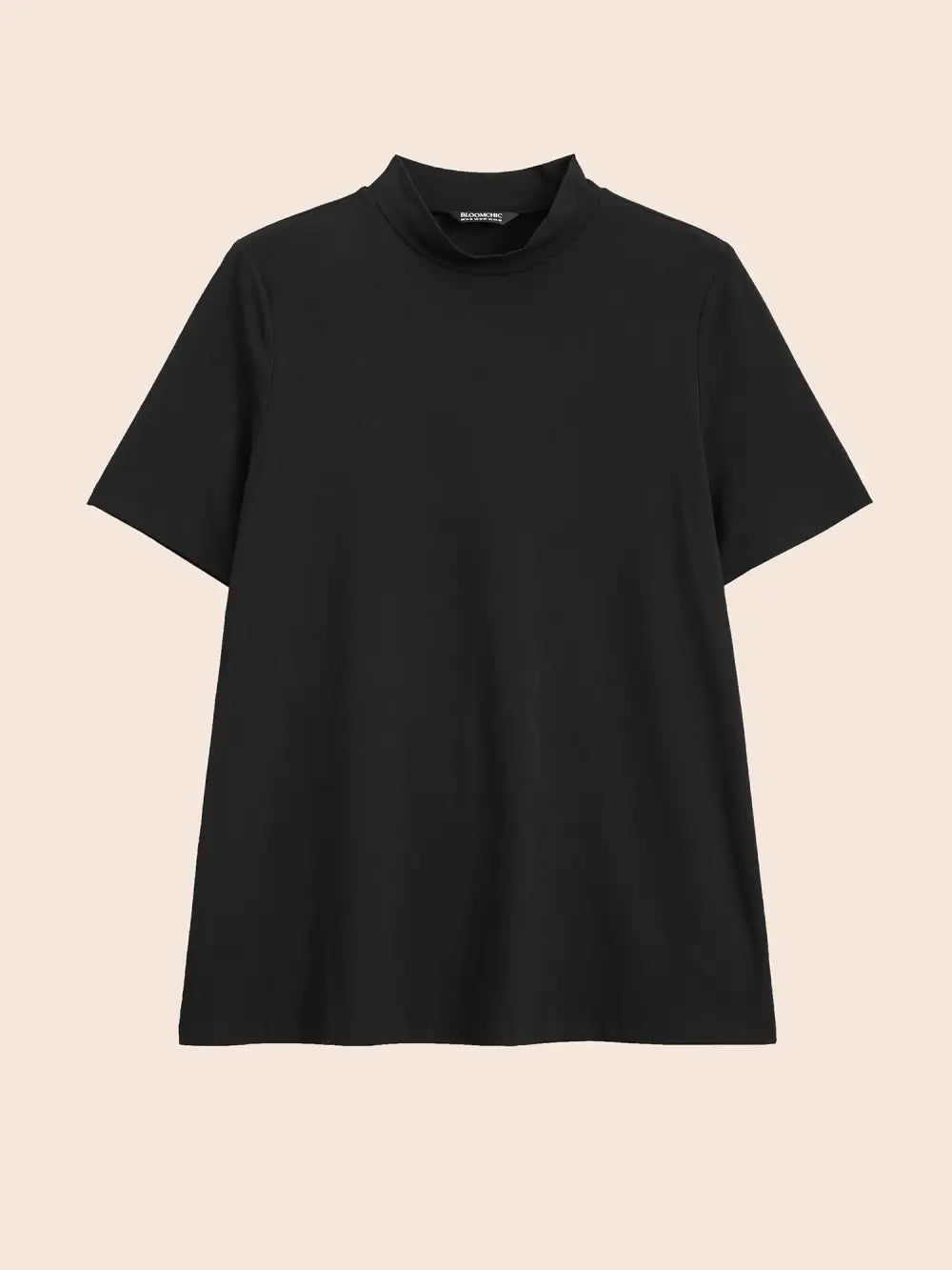 Supersoft Essentials Solid Mock Neck T-Shirt