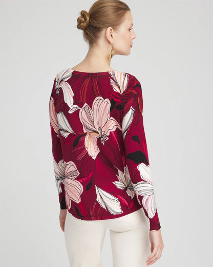 Blooms Long Sleeve Pullover Sweater