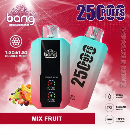 Bang 25000 25k Puffs 0% 2% 3% 5% Nicotine New LED Display Vape Electronic Cigarette Pod