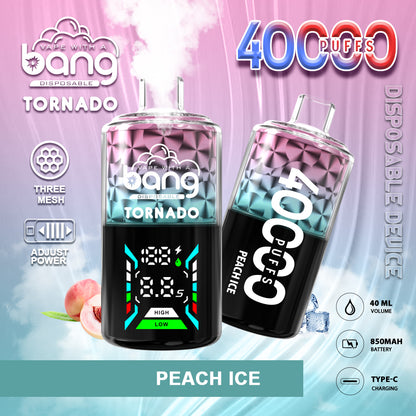 Bang Tornado 40000 40K Puffs Large Smoke LED Display Disposable Vape