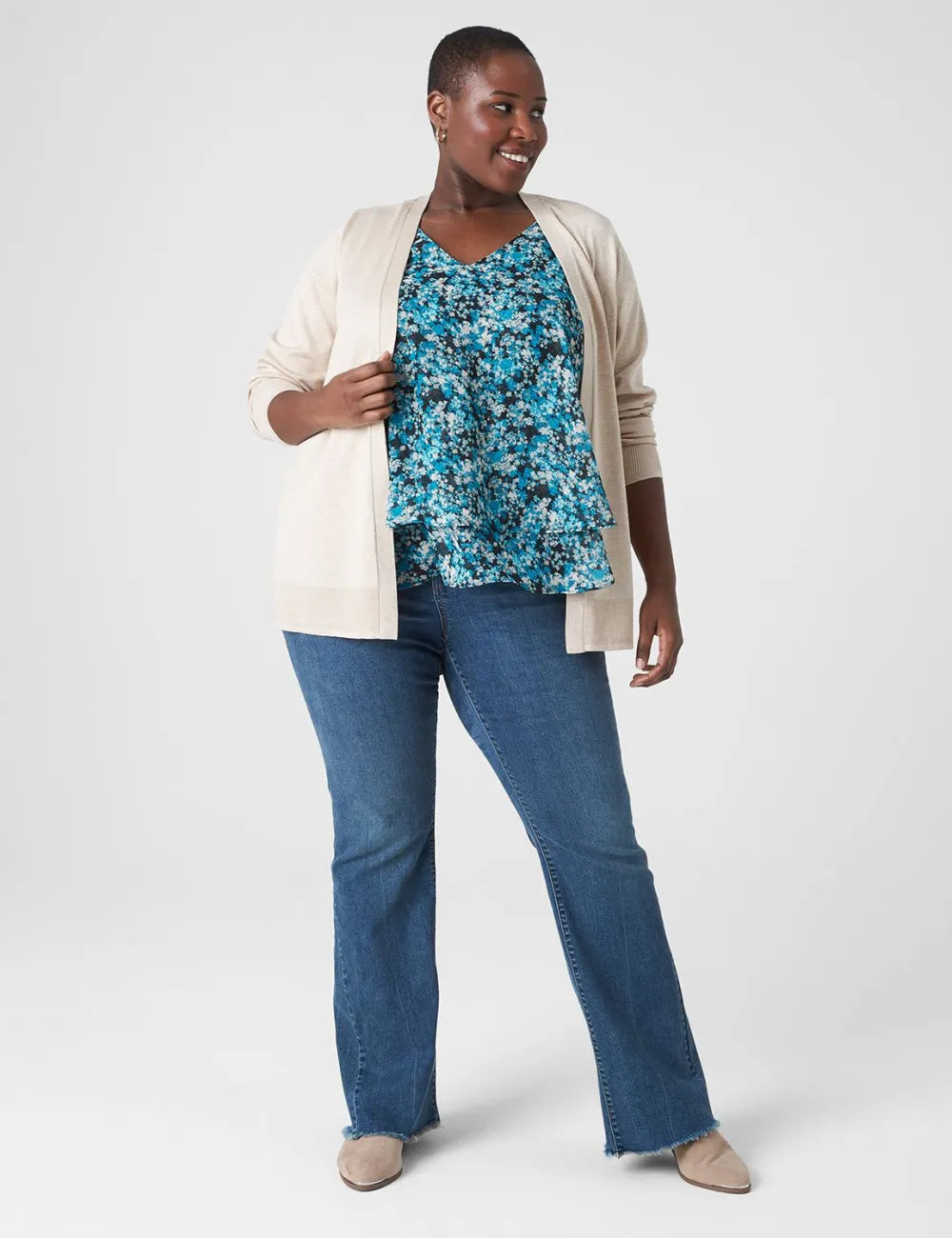 Swing Sleeveless Double-Layer Shell