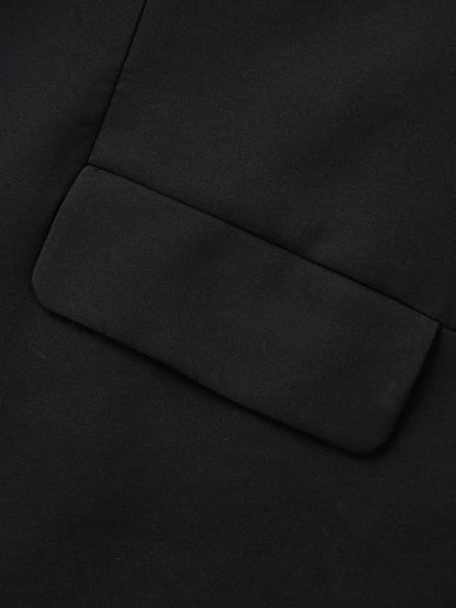 Stretch Woven Pocket Slim-Fit Blazer