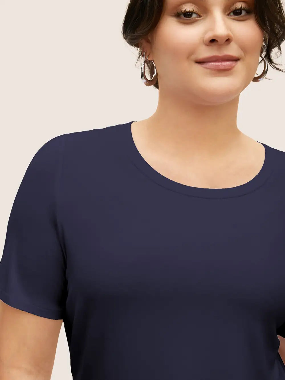 Supersoft Essentials Solid Basic Knit T-Shirt