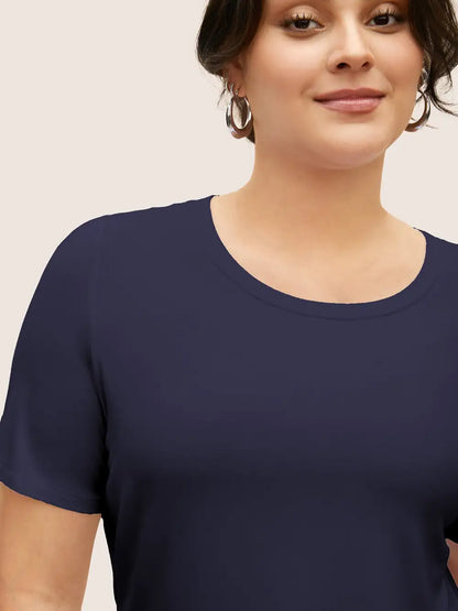 Supersoft Essentials Solid Basic Knit T-Shirt