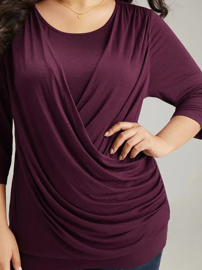 Supersoft Essentials Plain Crossover T-Shirt