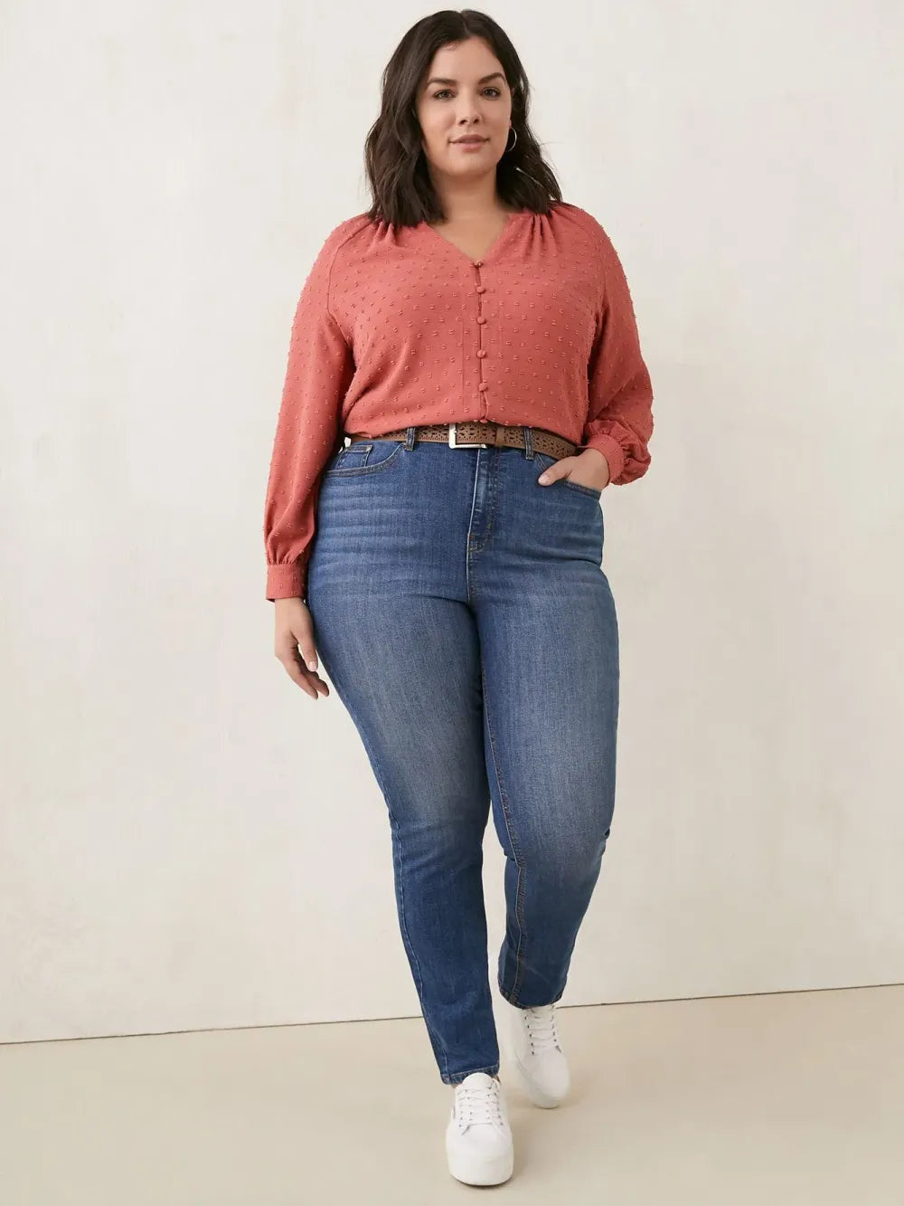 Responsible, Petite, Curvy Fit, Straight-Leg Jeans