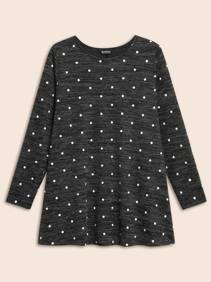 Heather Polka Dot Pocket T-Shirt