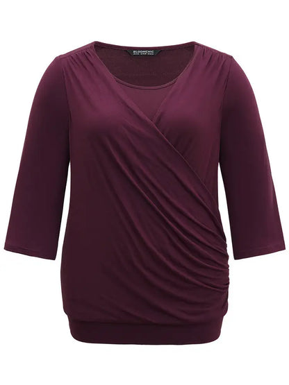 Supersoft Essentials Plain Crossover T-Shirt