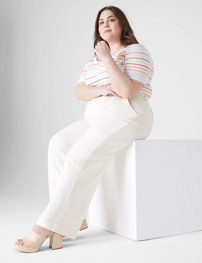 Modern Perfect Sleeve V-Neck Tee