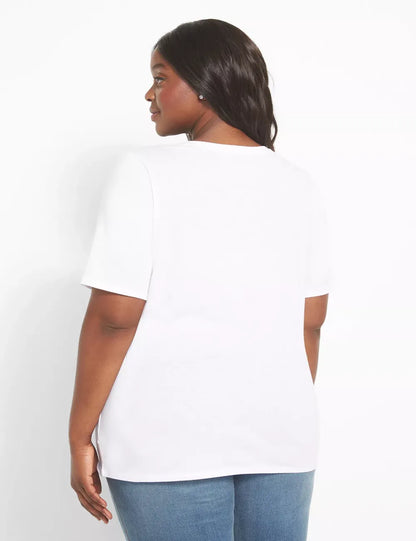 Classic Perfect Sleeve V-Neck Tee